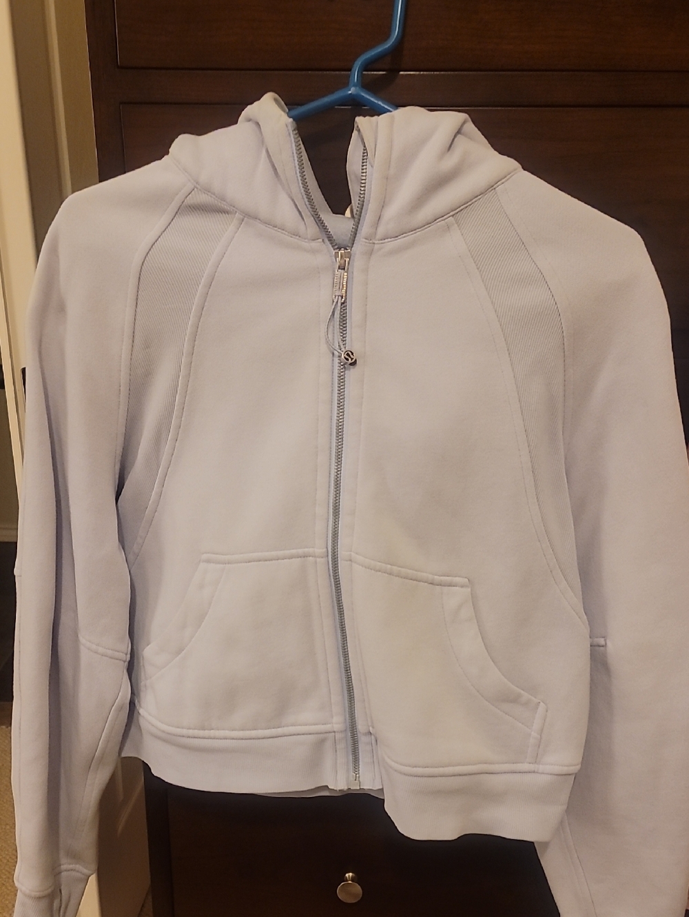 lululemon Lavendar Scuba Oversized Full  zip-up hoodie- Womens XS/S